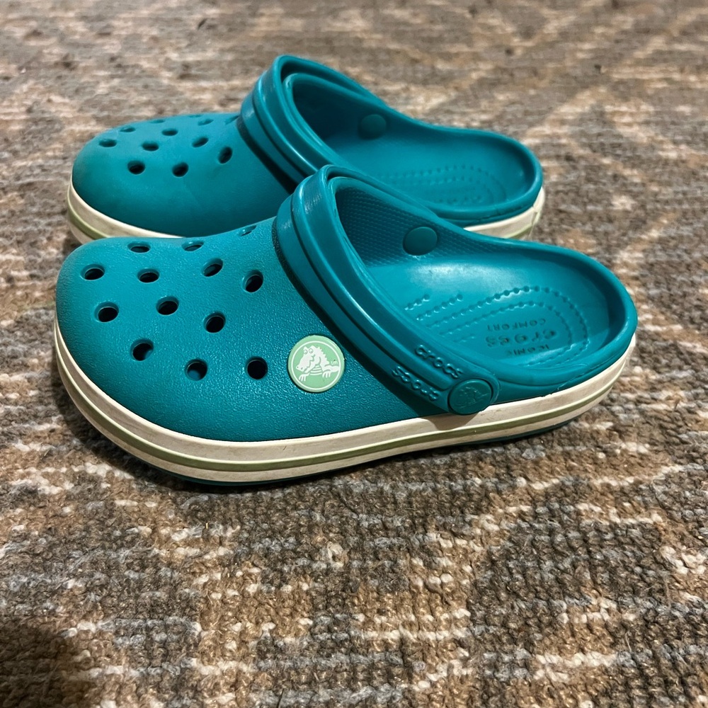 Kids Teal Clogs